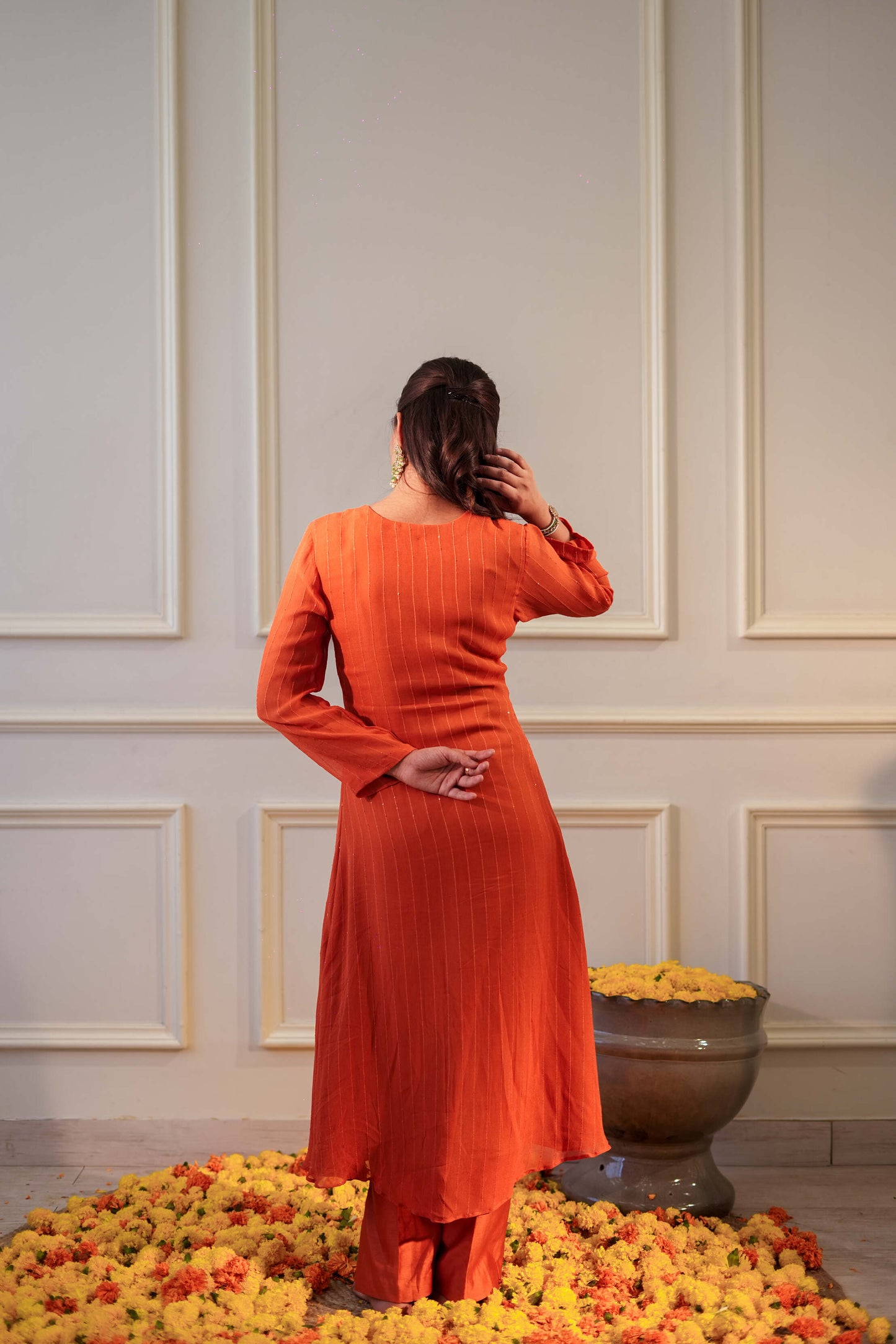 Noor Orange Kurta set