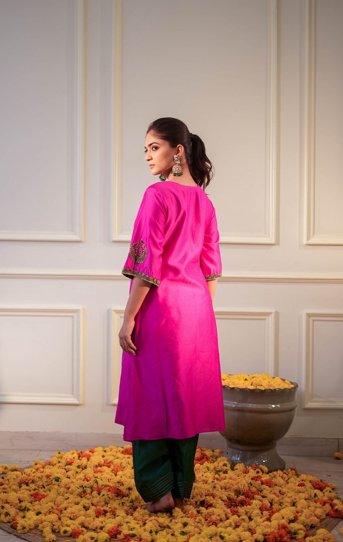 Chaand Pink kurta Set