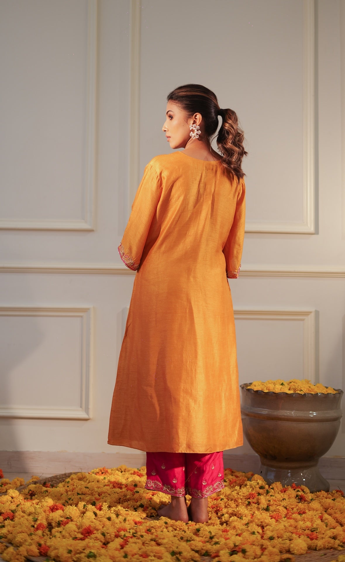 Mustard Applique Set