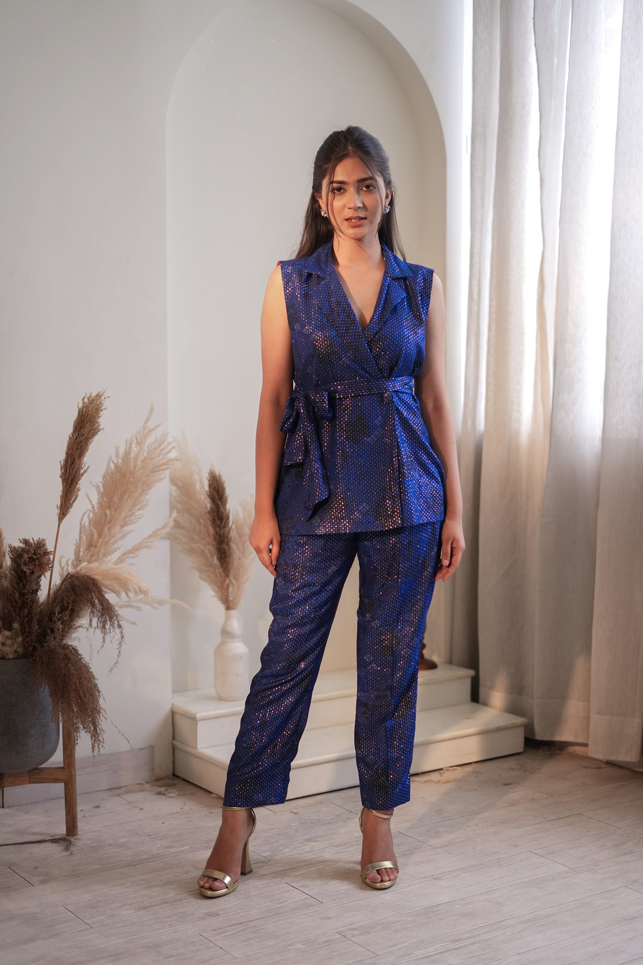 Royal Blue Waist-Coat Set