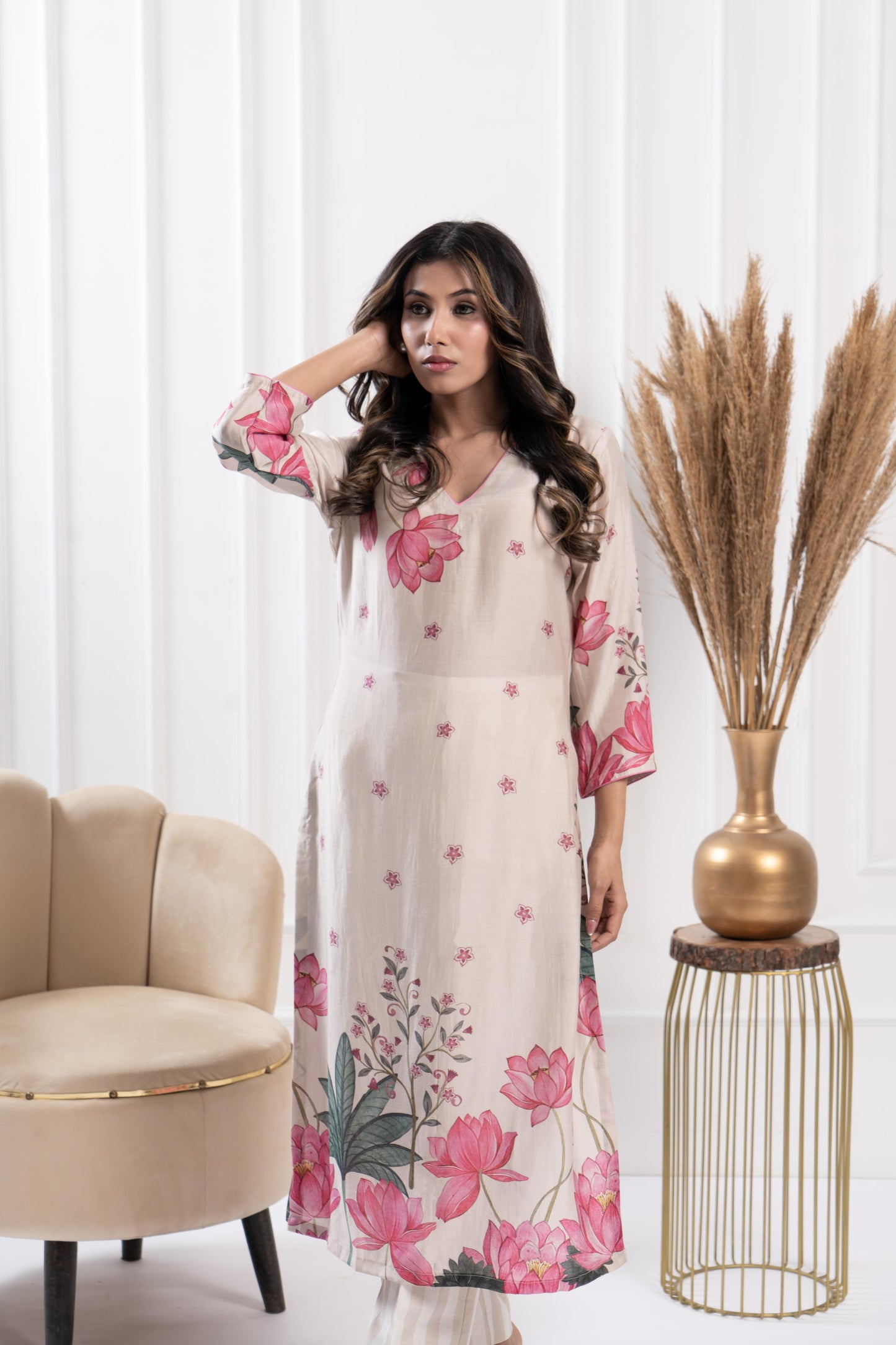 Misty Placement Kurta Set