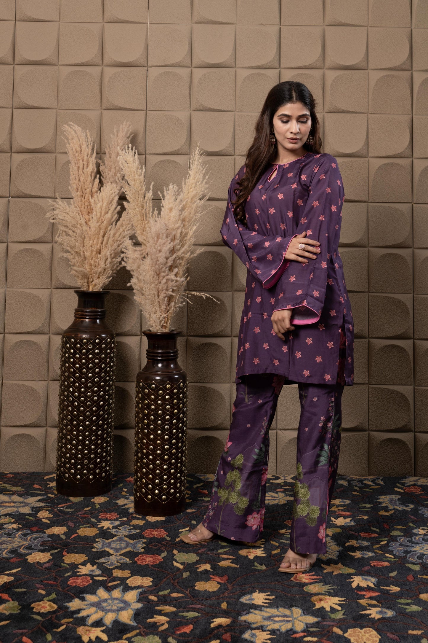 Plum Pakistani Co-ord Set