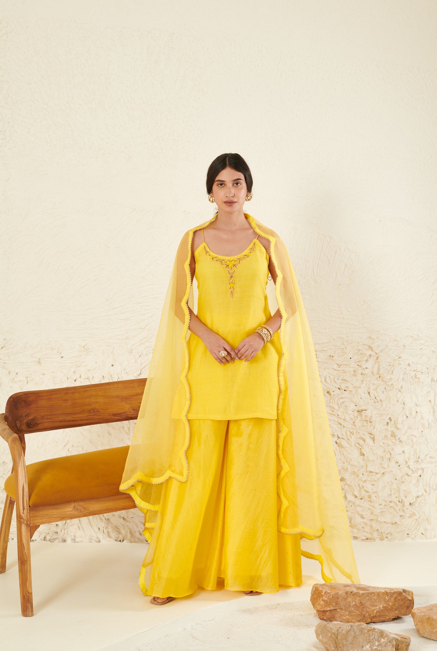 Heer Yellow Garara Set