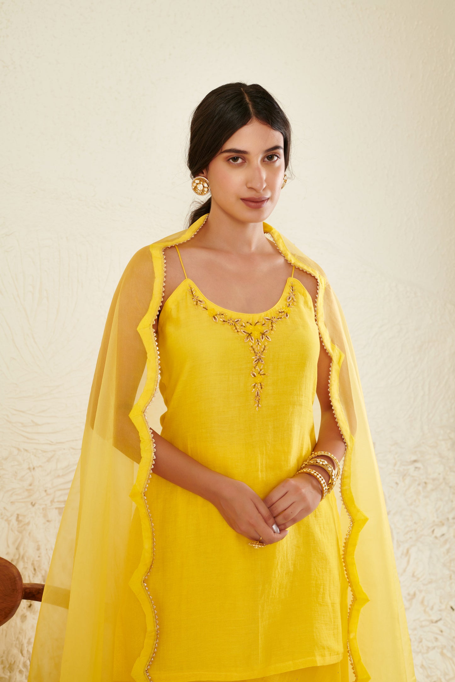 Heer Yellow Garara Set