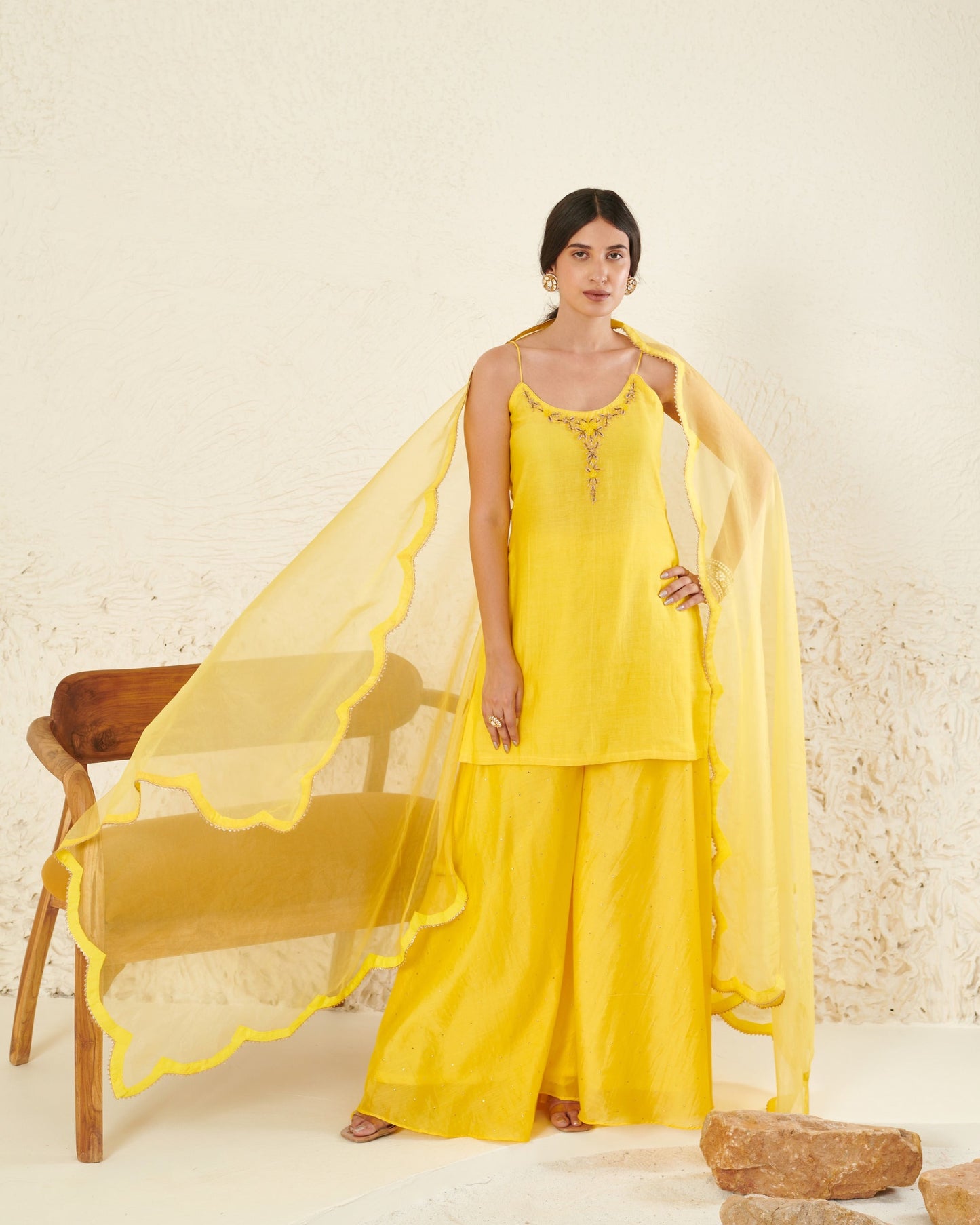 Heer Yellow Garara Set