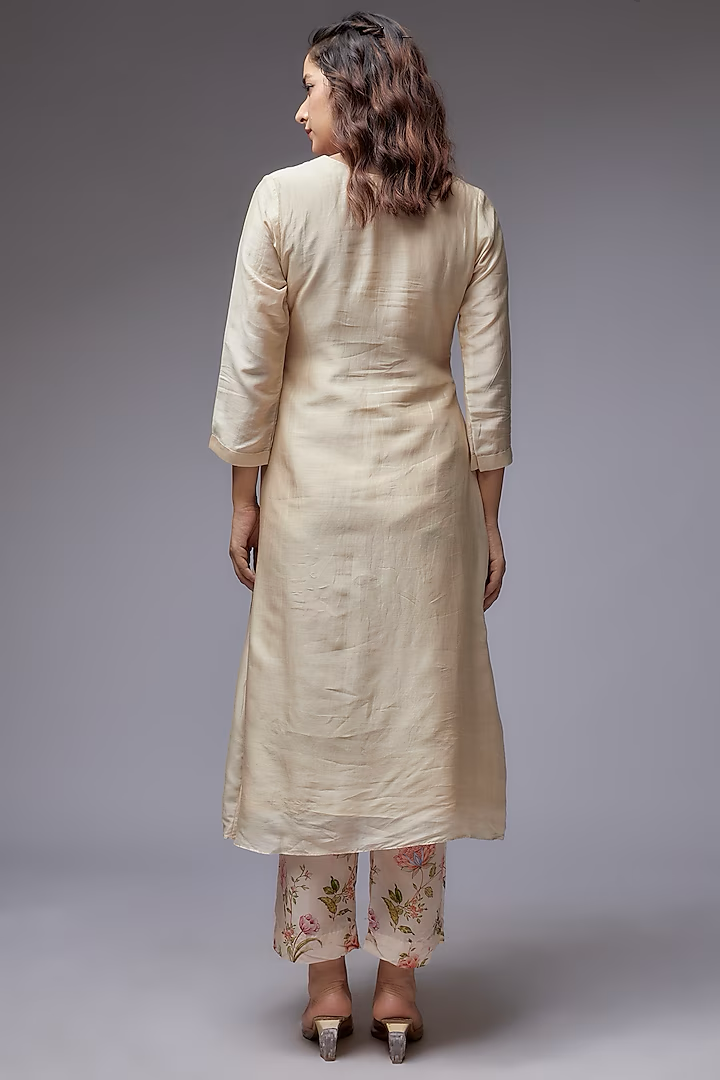 Pearl Smocked Kurta Set