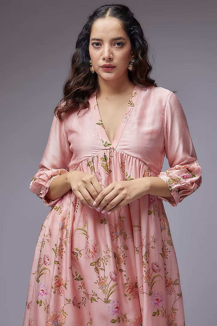 Blush Gather kurta Set