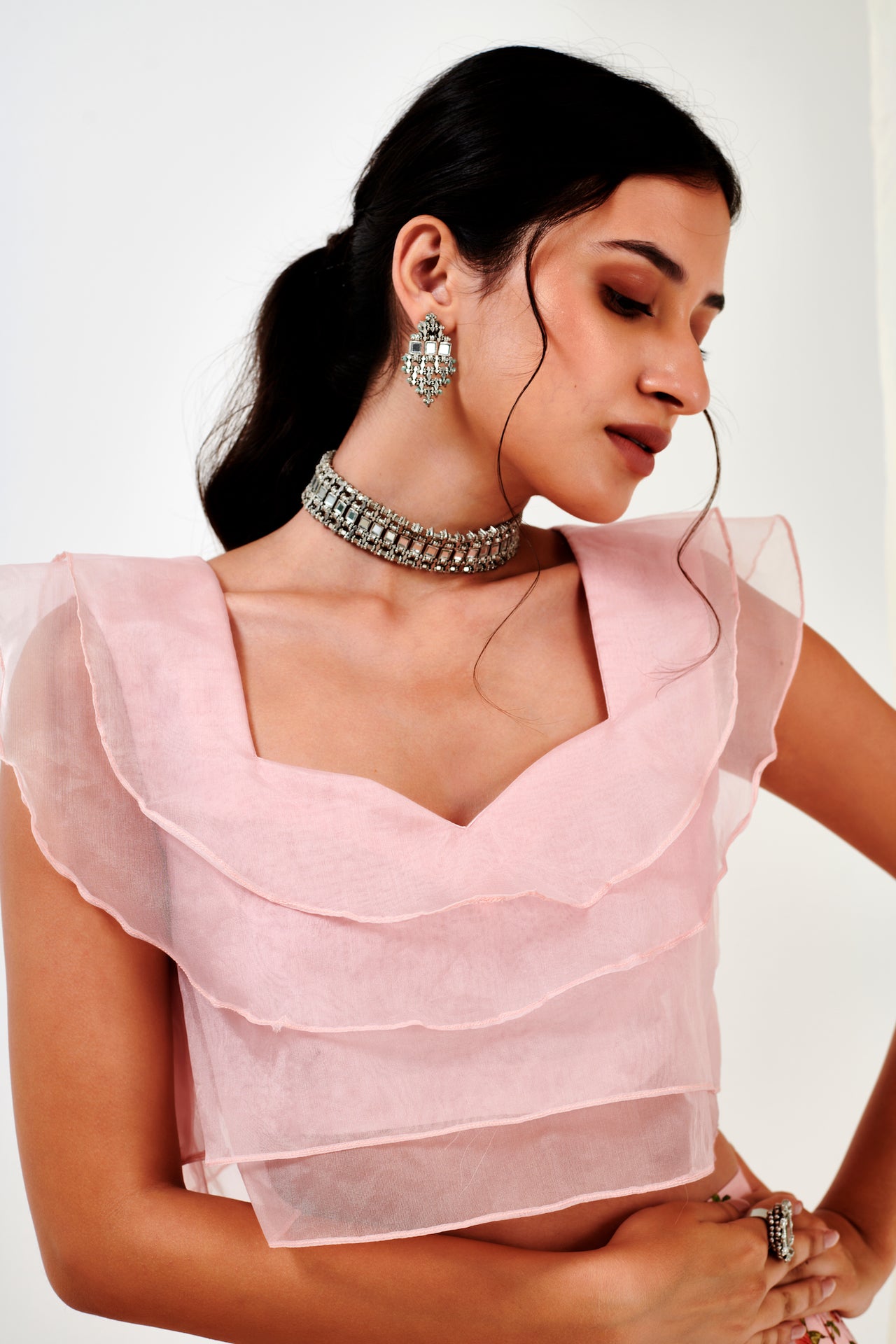 Blush Lehenga With  Top