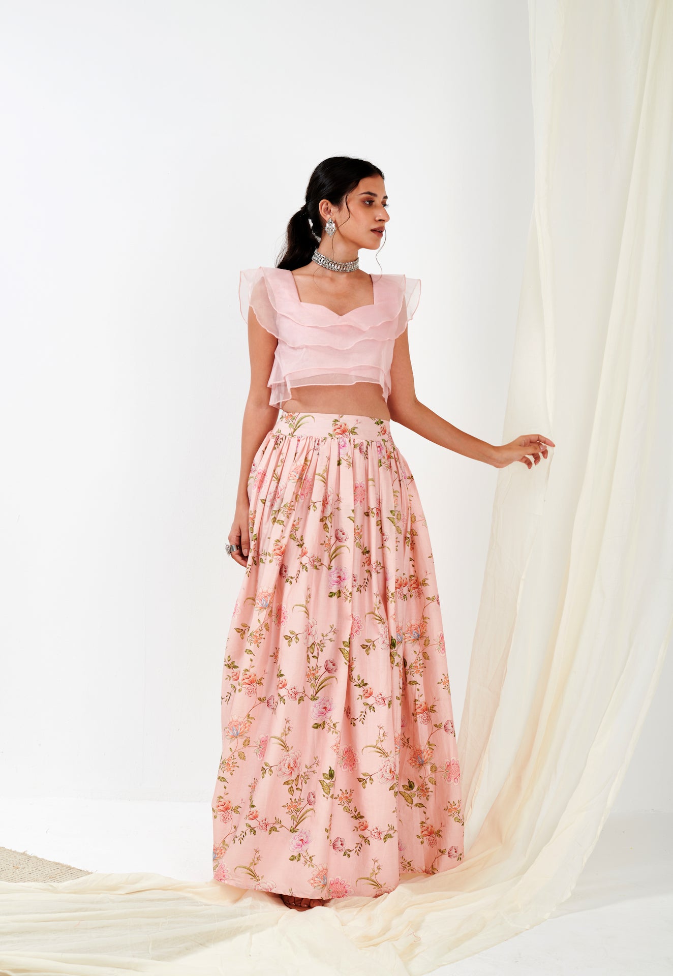 Blush Lehenga With  Top