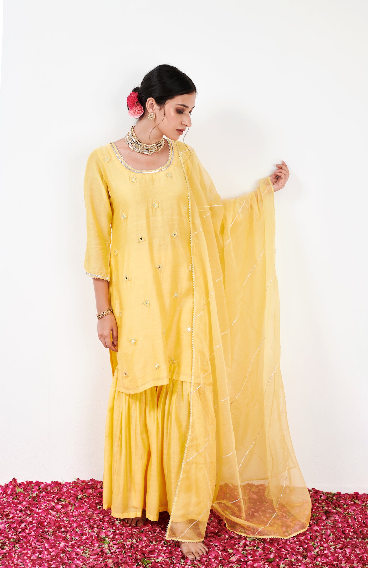 Kalki Yellow Sharara Set