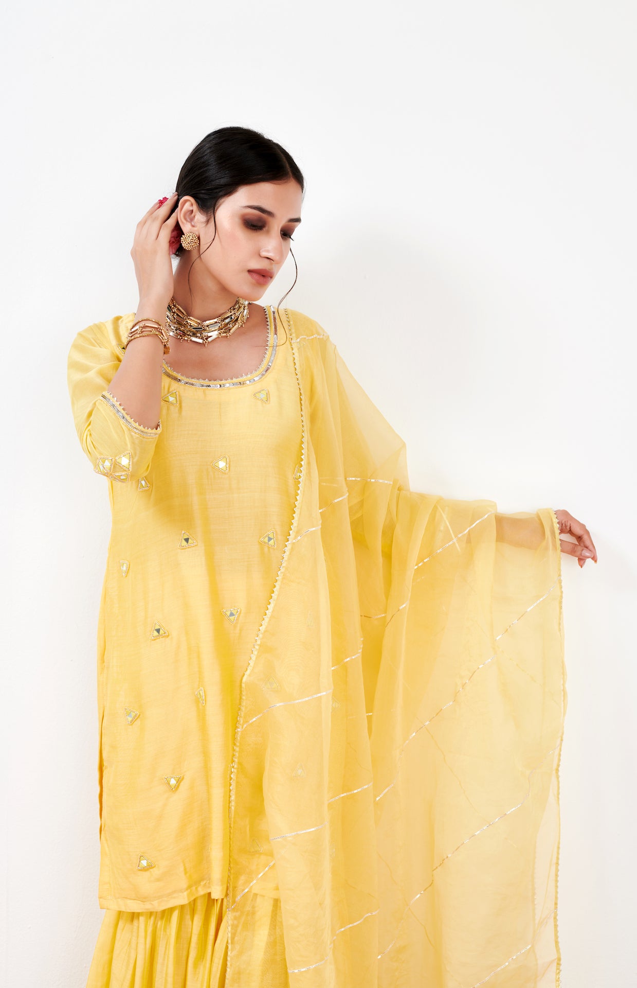 Kalki Yellow Sharara Set