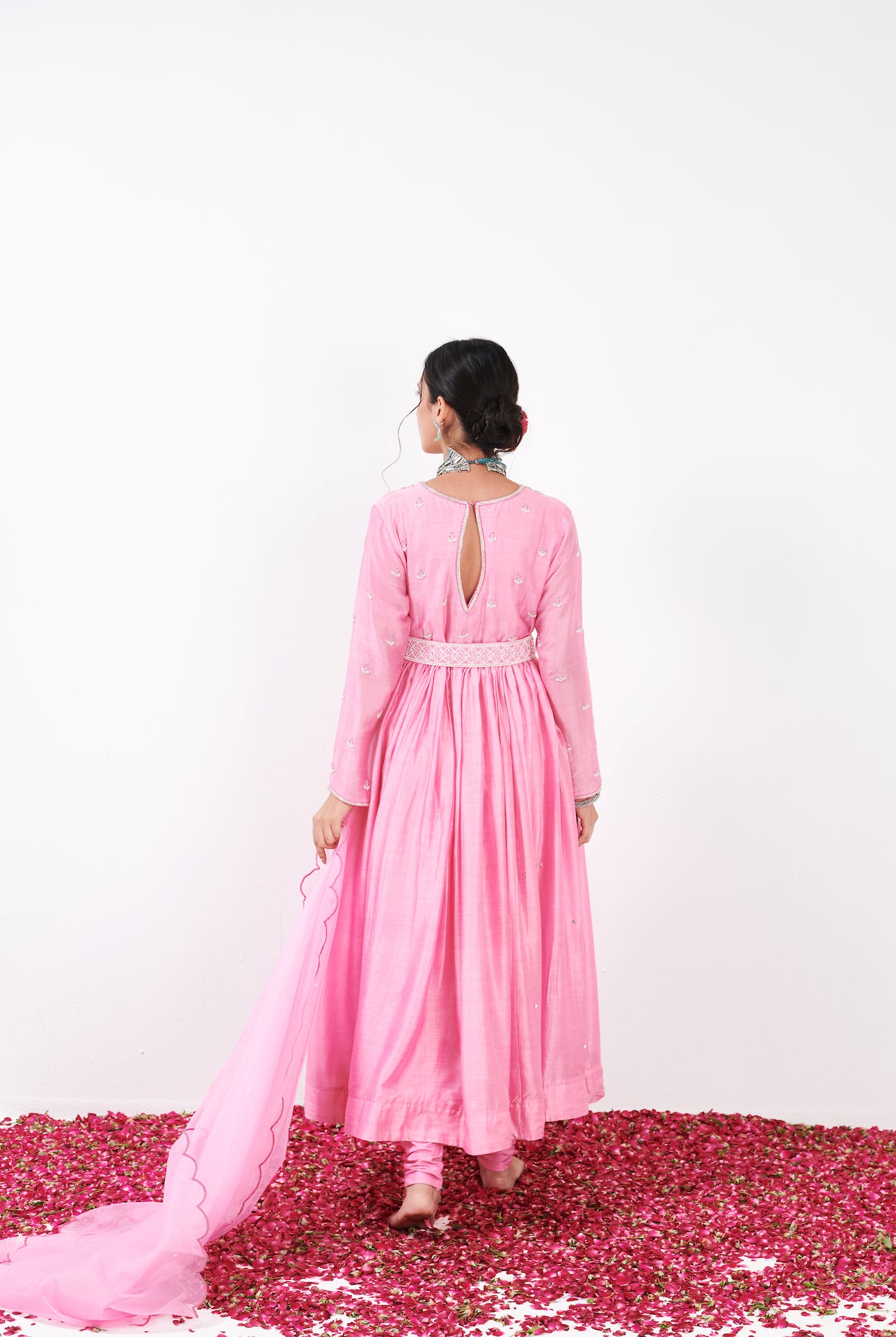 Aarna Pink Anarkali Set