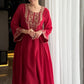 Maroon Choga Kurta Set