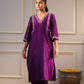 Aaina Purple Kurta Set