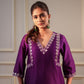 Aaina Purple Kurta Set