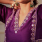 Aaina Purple Kurta Set