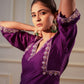 Aaina Purple Kurta Set