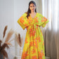 Luminous Lime Lily Kaftan