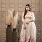 Misty Embroidered Bustier With Pleated Lehenga
