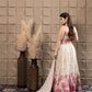 Misty Embroidered Bustier With Pleated Lehenga