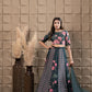 Moss Embroidered Blouse With Kalidar Lehenga