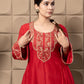 Maroon Choga Kurta Set