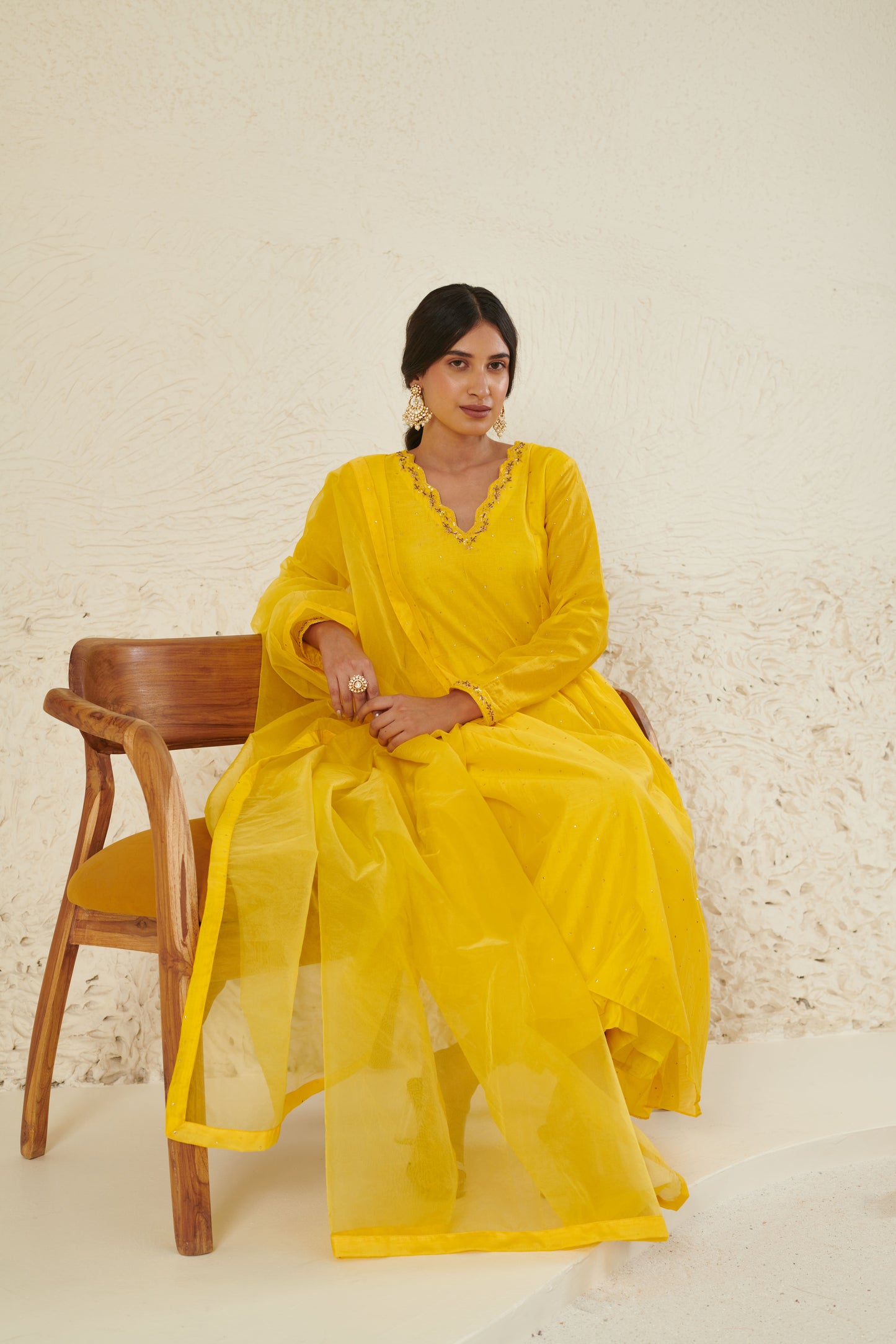 Falak Yellow Kurta Set