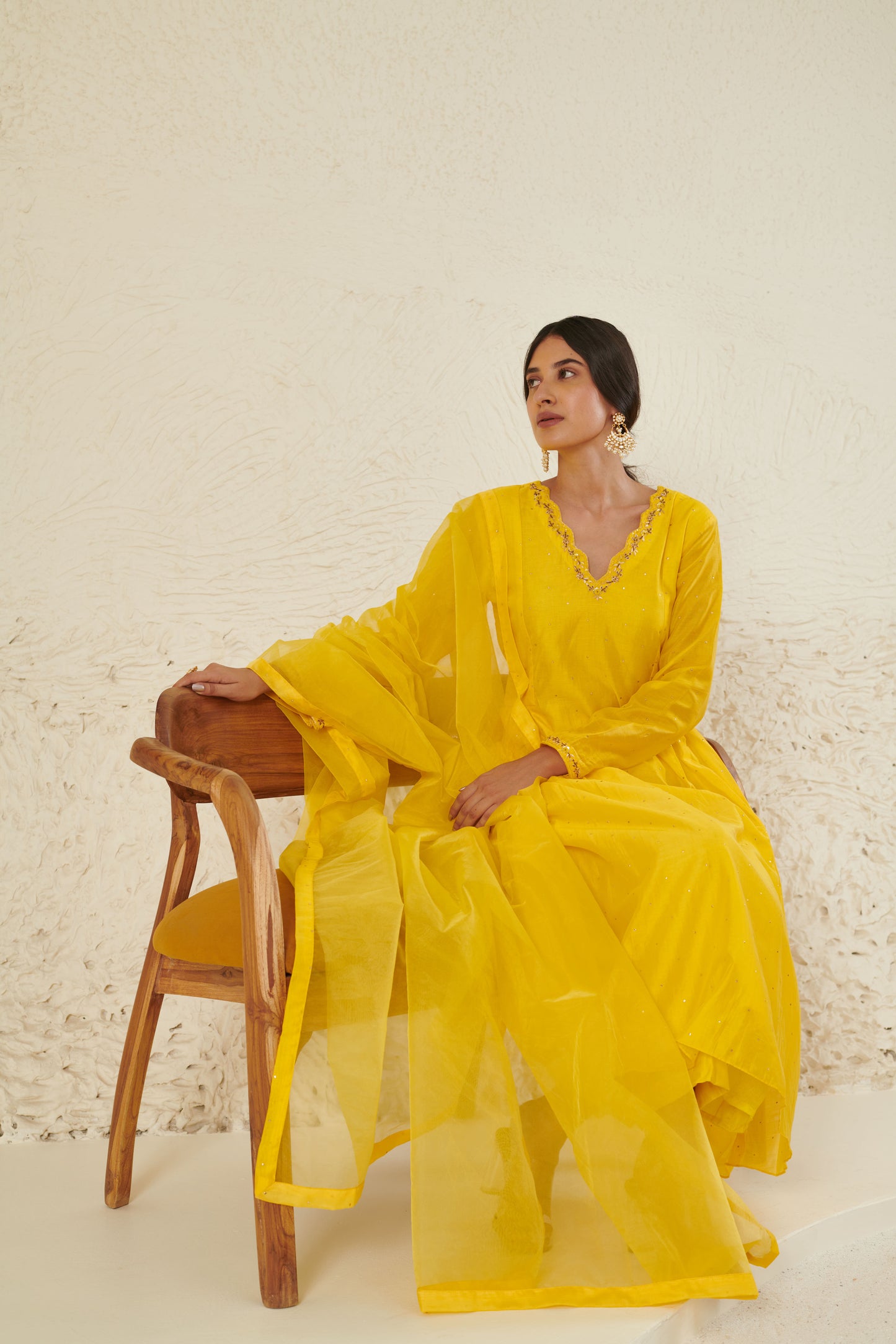 Falak Yellow Kurta Set