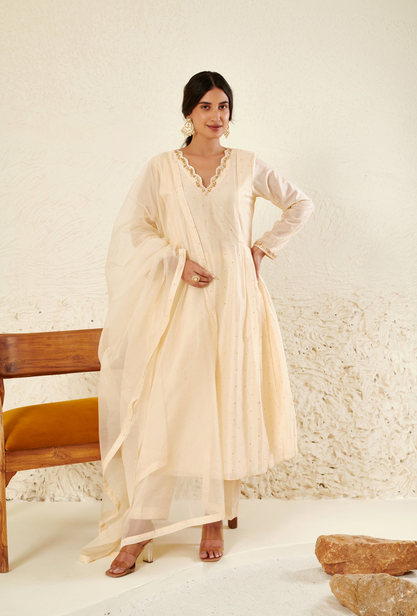 Falak Ivory Kurta set