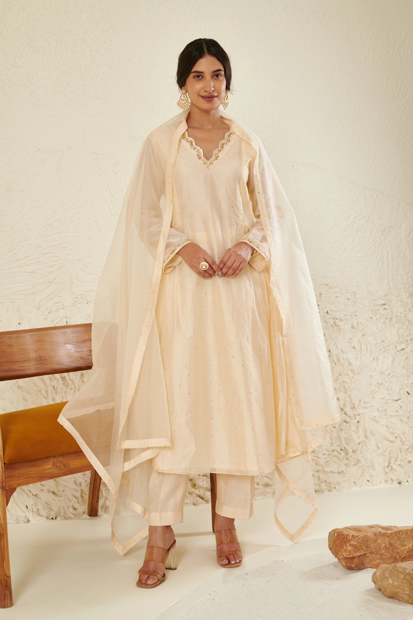 Falak Ivory Kurta set