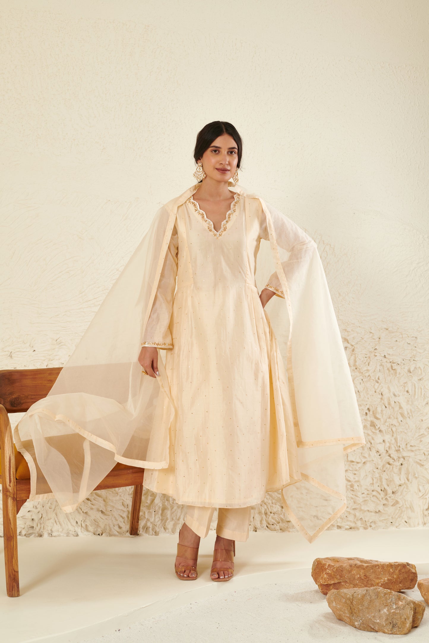 Falak Ivory Kurta set