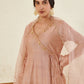 Mehtab Peach  Angrakha  Kurta Set