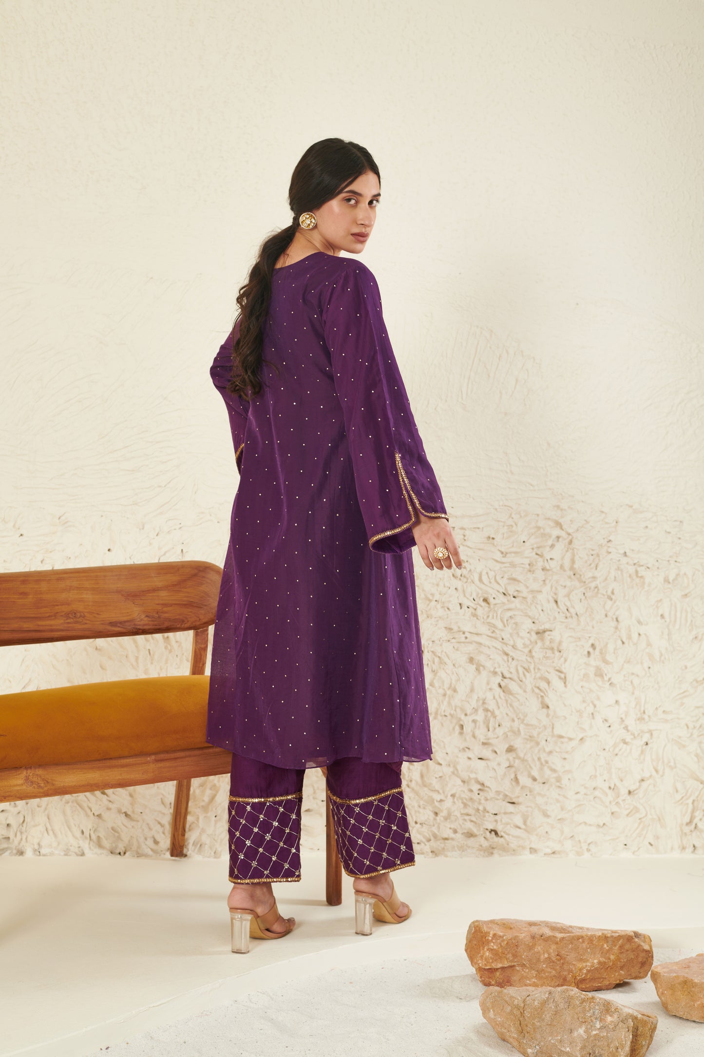 Gul Purple kurta set