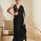 Aaria Black Ruffle  Saree