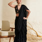Aaria Black Ruffle  Saree