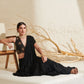 Aaria Black Ruffle  Saree