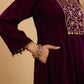 Maroon Yoke Kurta Set