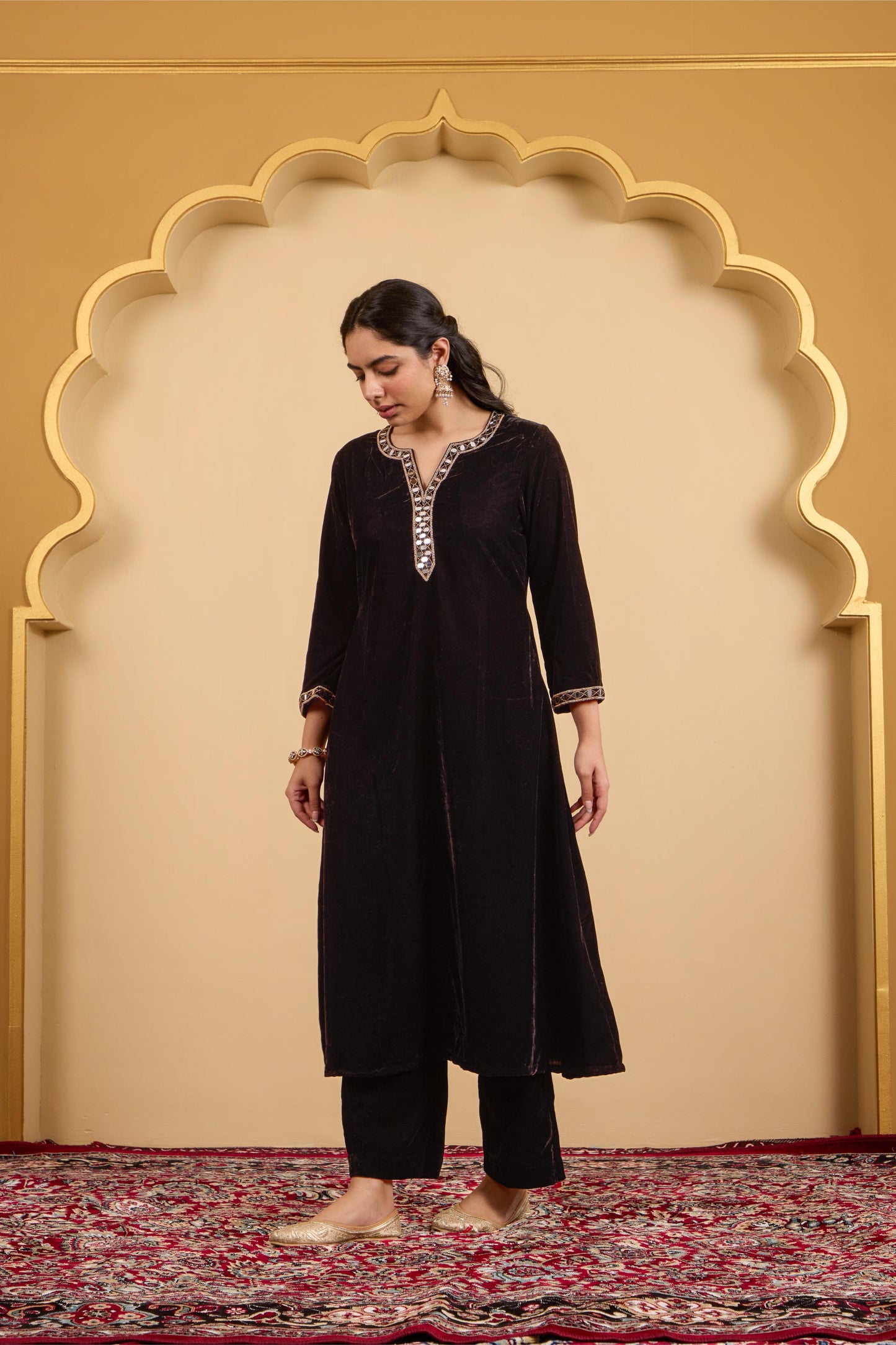Black Mirror Kurta Set