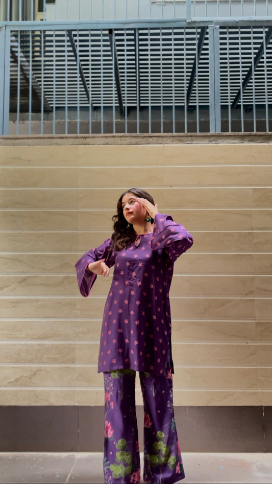 Plum Pakistani Co-ord Set