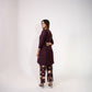 Wine Kurta Set