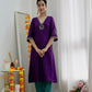 Chaand Purple Kurta set