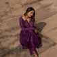 Mehtab Purple Angrakha kurta Set