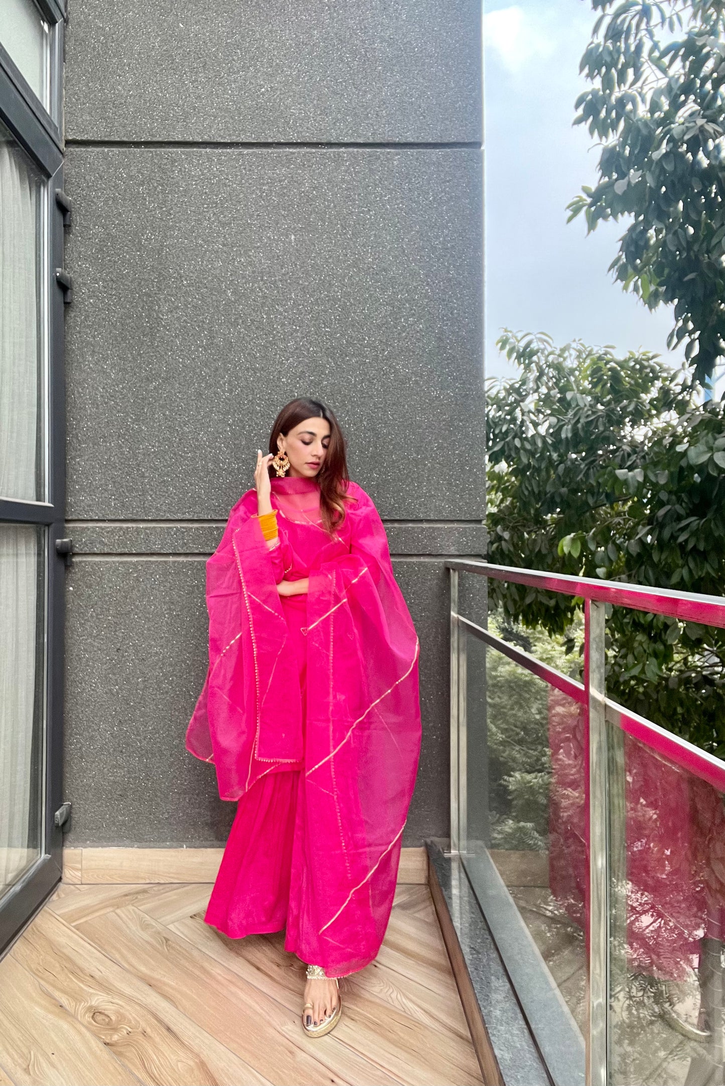 Kalki Pink Sharara Set
