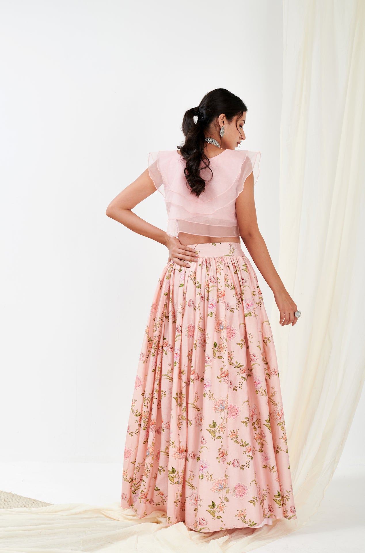 Blush Lengha With  Top