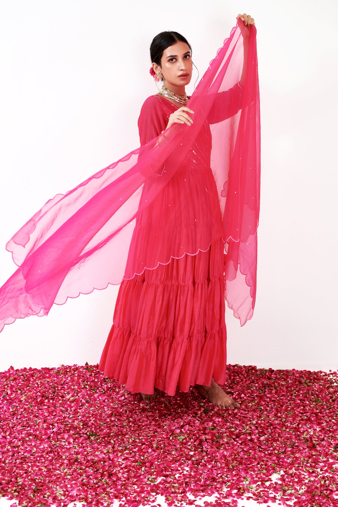 Anaya  Pink Anarkali set