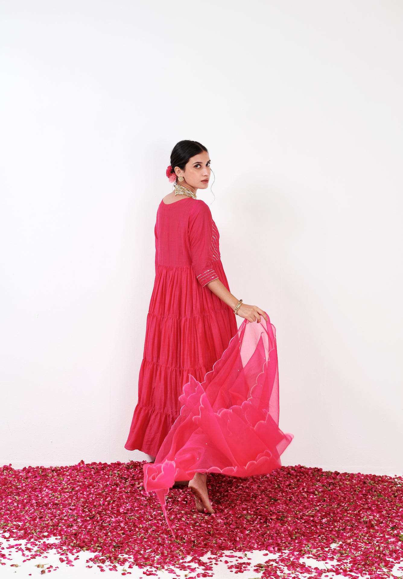 Anaya  Pink Anarkali set