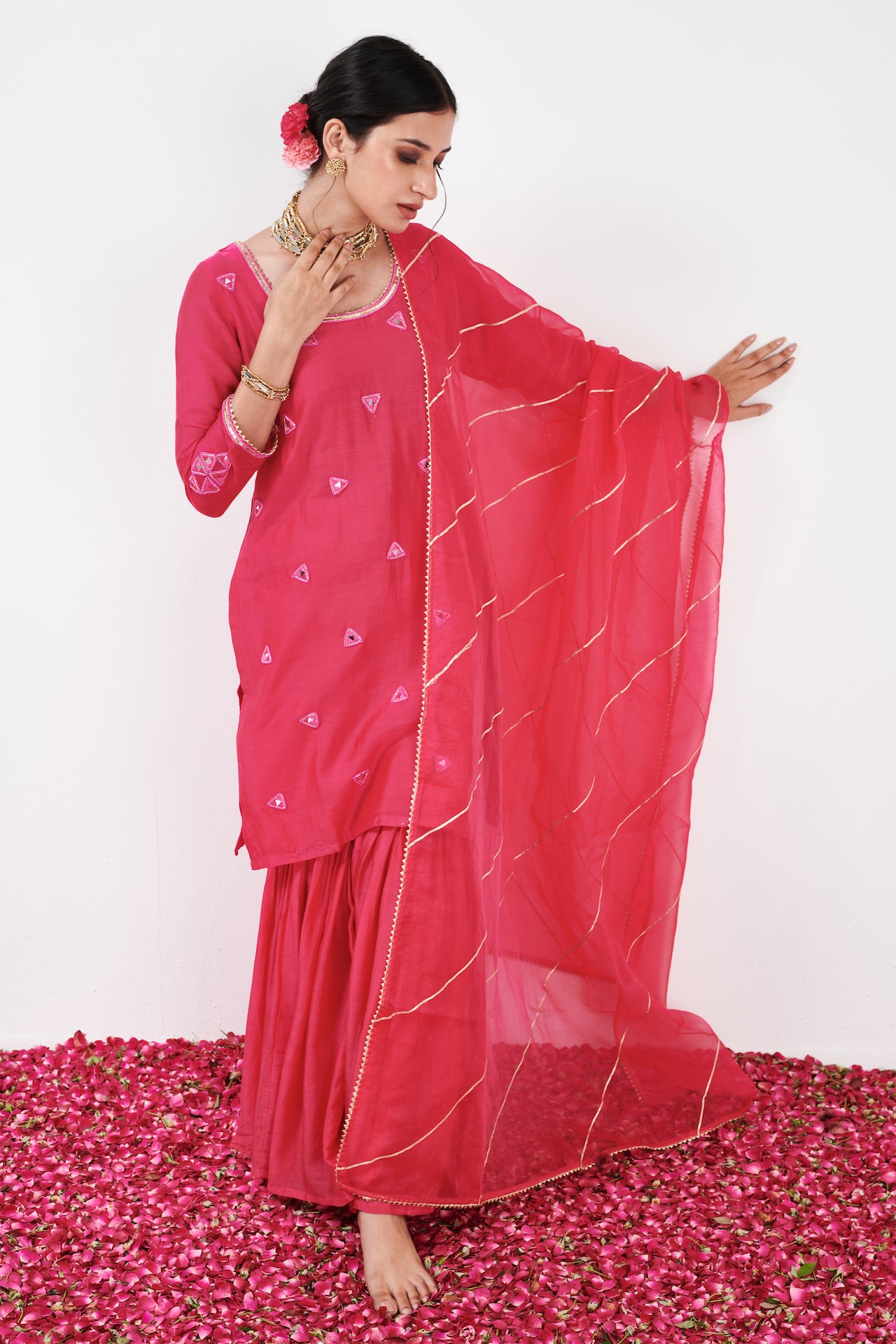 Kalki Pink Sharara Set