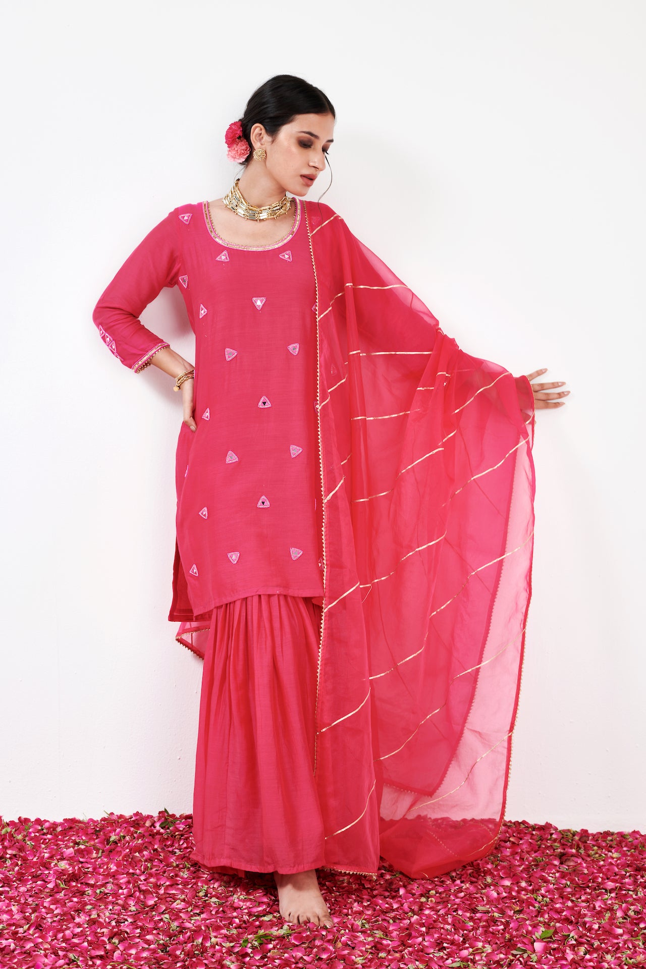 Kalki Pink Sharara Set