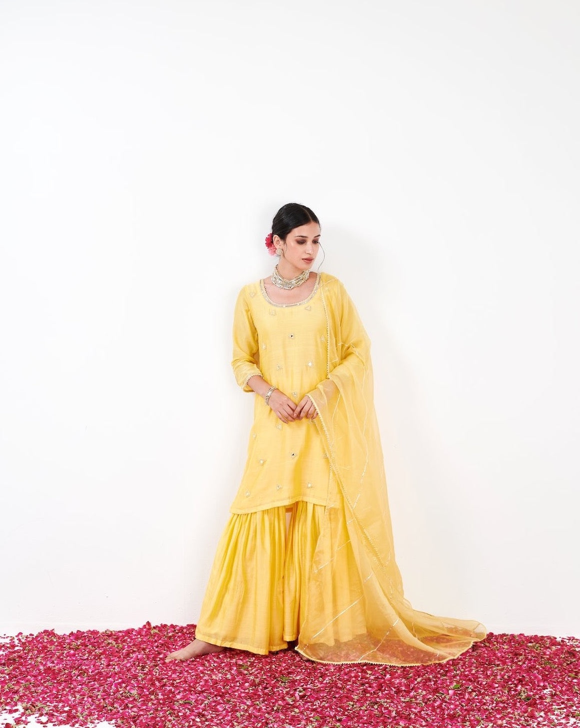 Kalki Yellow Sharara Set